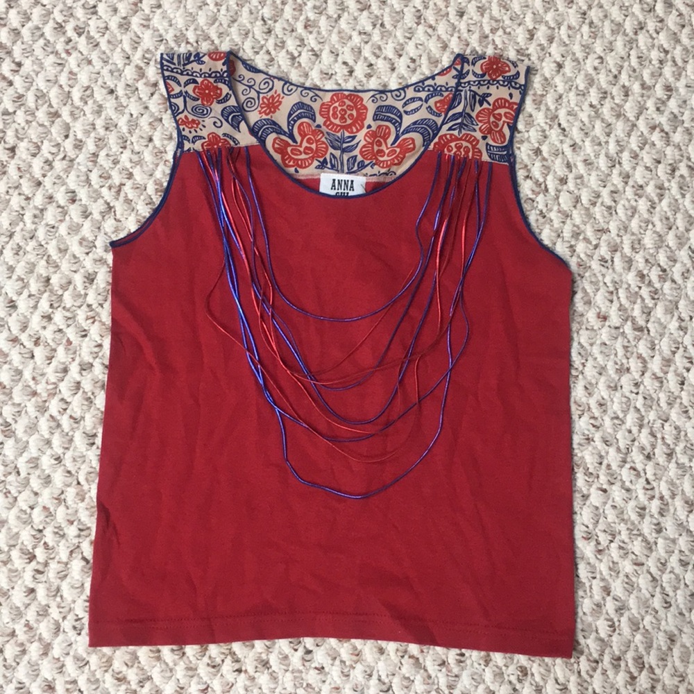 Vintage Anna Sui Y2K Style Stretch Top